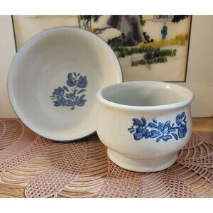 2- Pfaltzgraff Yorktowne Bowls Ceramic Stoneware Vintage Lot